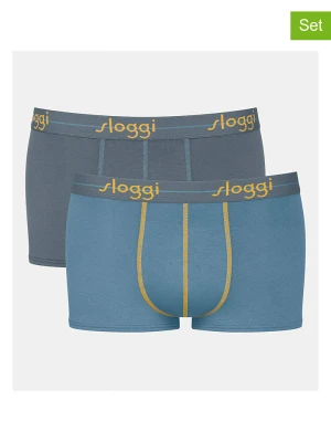 Sloggi Bokserki (2 pary) "Start" w kolorze niebieskim rozmiar: M