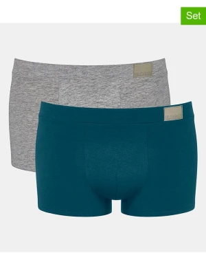 Sloggi Bokserki (2 pary) w kolorze szarym i niebieskim rozmiar: XXL