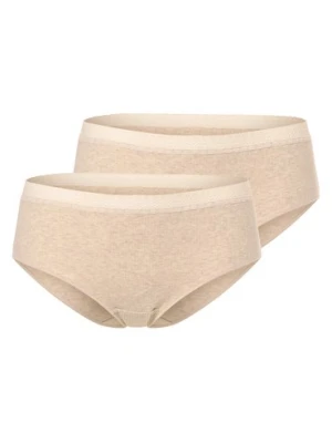 sloggi Hipster damski w zestawie 2 sztuk Kobiety Bawełna beżowy|szary,