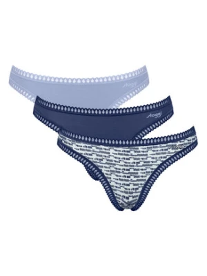 Sloggi Komplet stringów Go Crush 10219704 Niebieski