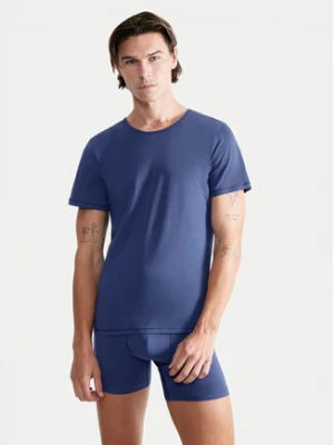 Sloggi Podkoszulek 10222373 Niebieski Slim Fit