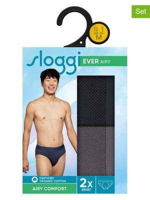 Sloggi Slipy (2 pary) "Ever" w kolorze czarno-szarym rozmiar: XL