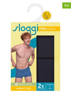 Sloggi Slipy (2 pary) w kolorze czarnym rozmiar: S