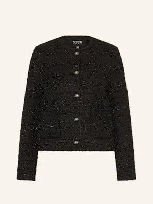 Sly 010 Kurtka Bouclé Annalena Z Błyszczącą Przędzą schwarz