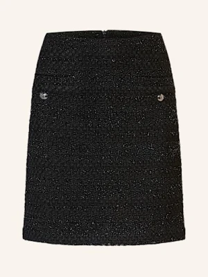 Sly 010 Spódnica Larissa Z Błyszczącą Przędzą schwarz CZARNY