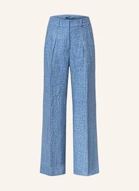 Sly 010 Spodnie Z Lnu Flora W Stylu Jeansowym blau