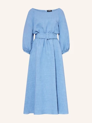 Sly 010 Sukienka Anuk Z Lnem blau