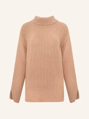 Sly 010 Sweter Z Kaszmiru Xora Z Błyszczącą Przędzą beige
