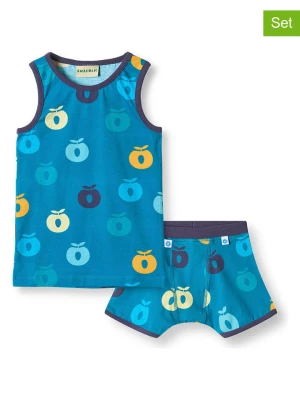 Småfolk 2-częściowy zestaw bielizny w kolorze niebieskim rozmiar: 122/128