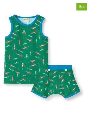 Småfolk 2-częściowy zestaw bielizny w kolorze zielonym rozmiar: 104/110