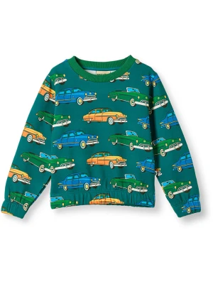 Småfolk Bluza "Yapeen" w kolorze zielonym rozmiar: 122/128