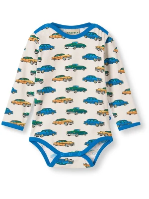 Småfolk Body w kolorze biało-niebieskim rozmiar: 86