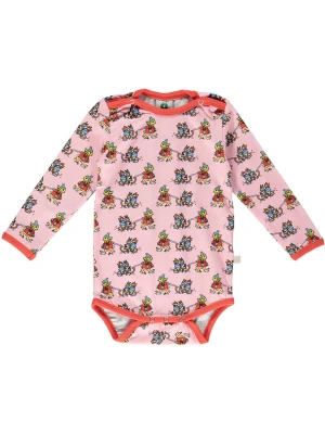 Småfolk Body w kolorze jasnoróżowym ze wzorem rozmiar: 98