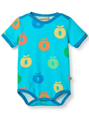 Småfolk Body w kolorze niebieskim ze wzorem rozmiar: 86