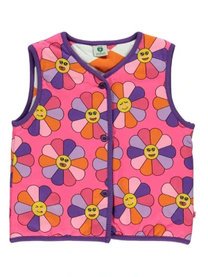 Småfolk Dwustronna kamizelka w kolorze różowym rozmiar: 146/152
