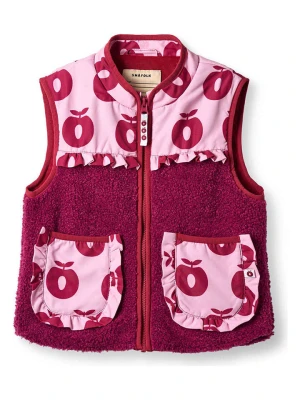 Småfolk Kamizelka polarowa w kolorze czerwono-jasnoróżowym rozmiar: 110/116