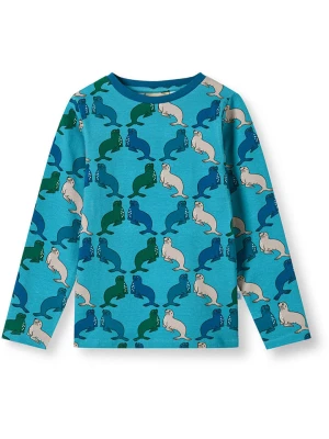 Småfolk Koszulka "Gala" w kolorze niebieskim rozmiar: 122/128