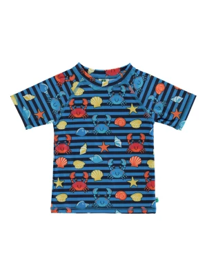 Småfolk Koszulka kąpielowa w kolorze niebieskim ze wzorem rozmiar: 134/140