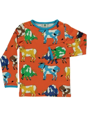 Småfolk Koszulka w kolorze pomarańczowym ze wzorem rozmiar: 146/152