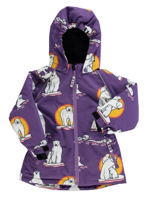 Zdjęcie produktu Småfolk Kurtka zimowa "Polar bears" w kolorze fioletowym rozmiar: 92/98