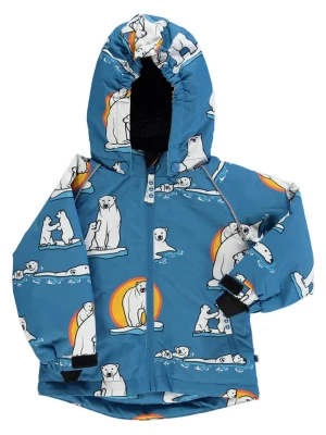 Småfolk Kurtka zimowa "Polar bears" w kolorze niebieskim rozmiar: 104/110