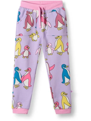 Småfolk Spodnie dresowe "Macoun" w kolorze fioletowym rozmiar: 92/98