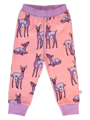 Småfolk Spodnie dresowe "Roes" w kolorze jasnoróżowo-fioletowym rozmiar: 98