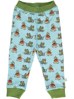 Småfolk Spodnie dresowe w kolorze błękitno-zielonym rozmiar: 92