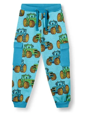 Småfolk Spodnie dresowe w kolorze niebieskim ze wzorem rozmiar: 104/110