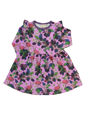 Småfolk Sukienka "Blackberries" w kolorze fioletowym ze wzorem rozmiar: 98/104