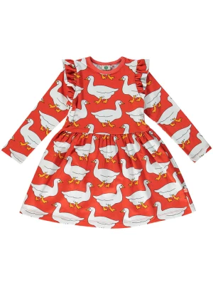 Småfolk Sukienka w kolorze czerwono-białym rozmiar: 122/128