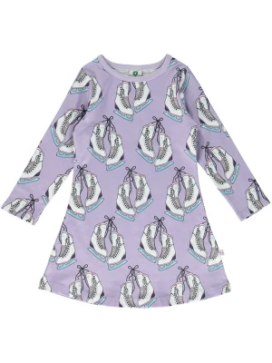 Småfolk Sukienka w kolorze fioletowo-białym rozmiar: 98/104