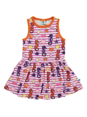 Småfolk Sukienka w kolorze fioletowym ze wzorem rozmiar: 110/116