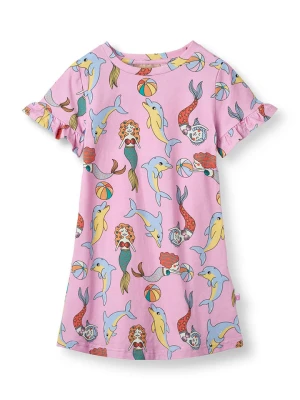 Småfolk Sukienka w kolorze jasnoróżowym ze wzorem rozmiar: 122/128