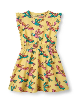 Småfolk Sukienka w kolorze żółtym ze wzorem rozmiar: 110/116