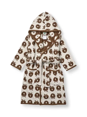 Småfolk Szlafrok w kolorze brązowo-białym rozmiar: 92/98