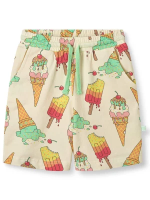 Småfolk Szorty "Eis" w kolorze kremowym ze wzorem rozmiar: 110/116