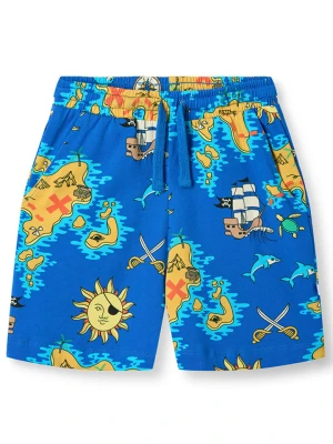 Småfolk Szorty w kolorze niebiesko-żółtym rozmiar: 104/110