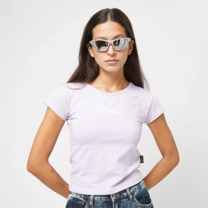 Karl Kani Small Print Tiny Tee Lilac kobiety T-Shirty i Polo fioletowy rozmiar Odzież