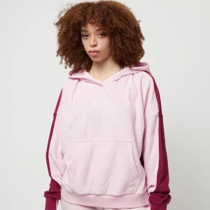 Karl Kani Small Signature Block Oversized Toweling Hoodie kobiety Bluzy różowy rozmiar Odzież