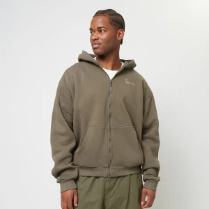 Karl Kani Small Signature Essential OS Ziphoodie mężczyźni Bluzy brązowy rozmiar Odzież