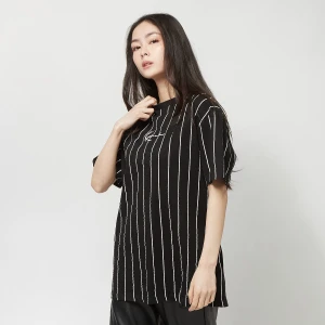 Karl Kani Small Signature Essential Pinstripe OS Tee kobiety T-Shirty i Polo czarny rozmiar Odzież