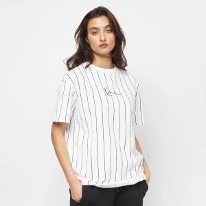 Small Signature Essential Pinstripe OS Tee Karl Kani biały