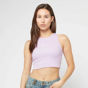 Karl Kani Small Signature Essential Racer Rib Top kobiety Topy fioletowy rozmiar Odzież