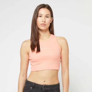Karl Kani Small Signature Essential Racer Rib Top kobiety Topy pomarańczowy rozmiar Odzież