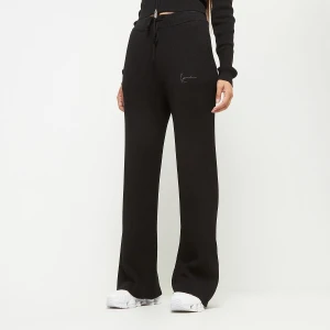 Karl Kani Small Signature Knit Wide Leg Pants kobiety Spodnie dresowe czarny rozmiar Odzież
