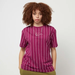 Karl Kani Small Signature Pinstripe Os Tee kobiety T-Shirty i Polo czerwony rozmiar Odzież