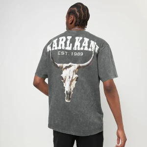 Karl Kani Small Signature Washed Heavy Jersey Skull Tee mężczyźni T-Shirty i Polo szary rozmiar Odzież