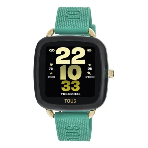 Smartwatch D-Connect Z Zielonym Silikonowym Paskiem - Tous