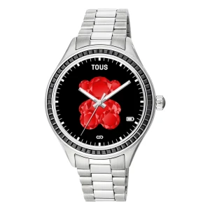 Zdjęcie produktu Smartwatch T-Shine Connect Z Paskiem Ze Stali Ip I Czarnymi Cyrkoniami - Tous srebrny